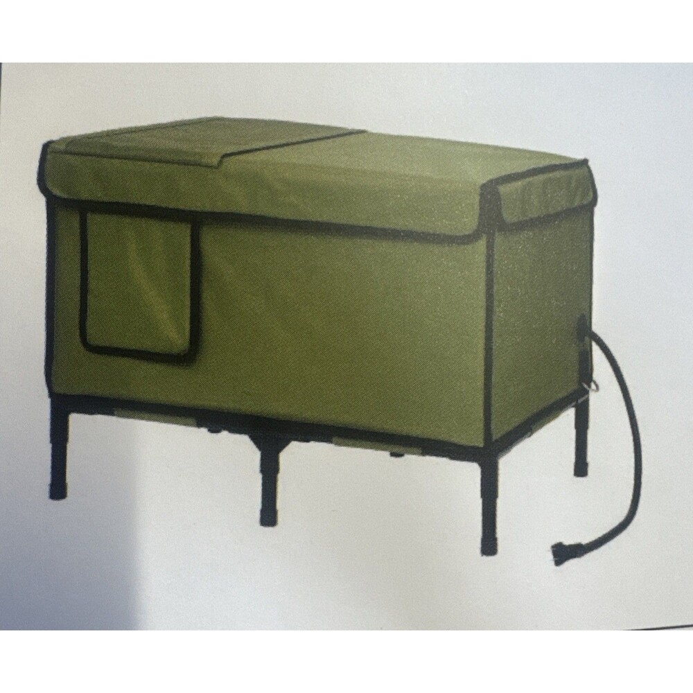 Heated Cat House for Outside, Waterproof  & Escape Door‎ Heated Cat Hous...